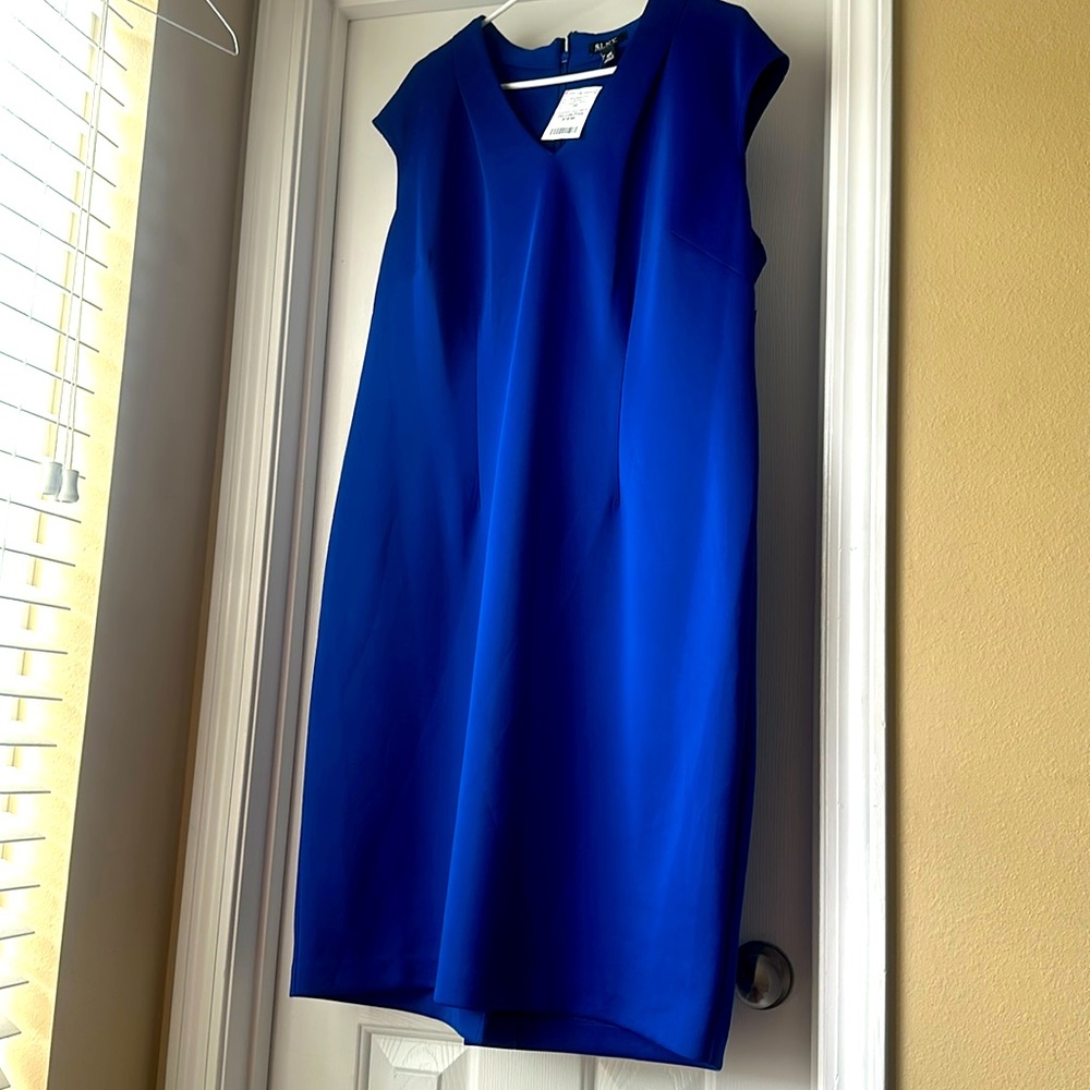 Royal blue dress size 18w with zipper in the back